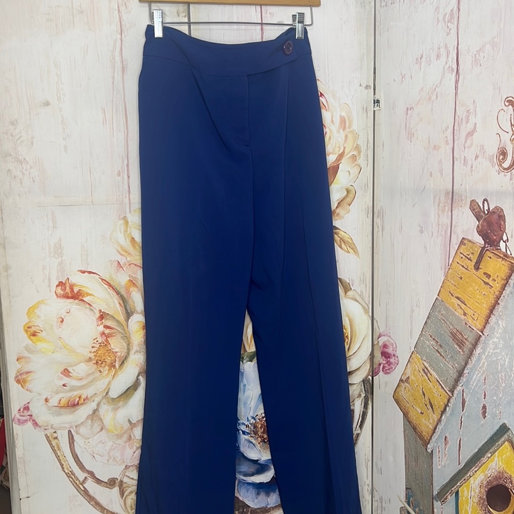 Metrostyle Royal Blue Flare/Wide Leg Trousers
